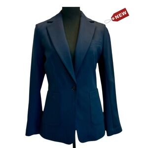 BR Banana Republic Collection navy blue single breasted blazer jacket Sz XS NWT